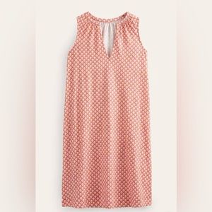 Boden Notch-Neck Jersey Dress